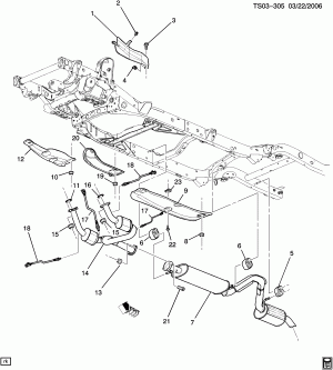 EXHAUST SYSTEM (LH6/5.3P)