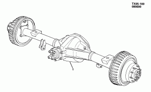 AXLE ASM/REAR-COMPLETE