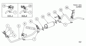 EXHAUST SYSTEM-L6 (L25/292T)(W/H5D EMISSIONS)