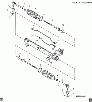 STEERING GEAR ASM (B9Q)