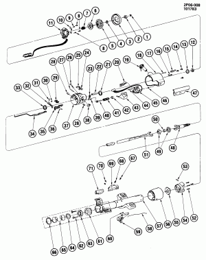 STEERING COLUMN/TILT (F/S, A.T.)