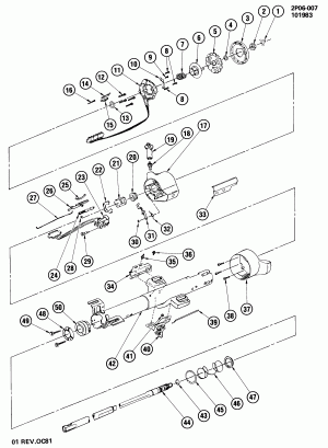 STEERING COLUMN/STANDARD (F/S, M.T.)