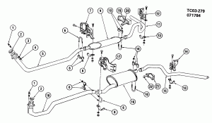 EXHAUST SYSTEM-V8 (LH6/6.2C) DIESEL