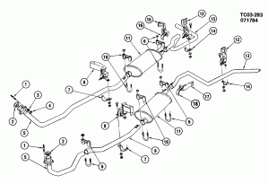 EXHAUST SYSTEM-V8 (LH6/6.2C,LL4/6.2J) DIESEL