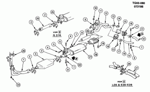 EXHAUST SYSTEM-V8 (L03/5.0H,L05/5.7K)