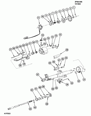 STEERING COLUMN/STANDARD (F/S, A.T.)