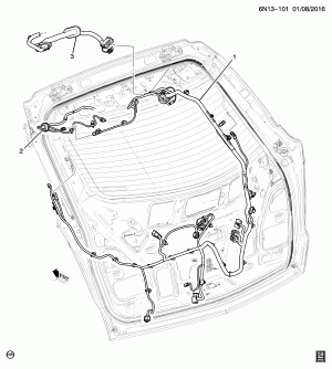 ЖГУТ ЭЛЕКТРОПРОВОДКИ/LIFTGATE