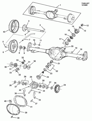 AXLE ASM/REAR PART 1