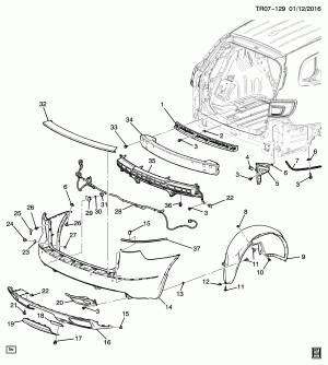 BUMPER/REAR (BUICK W49)