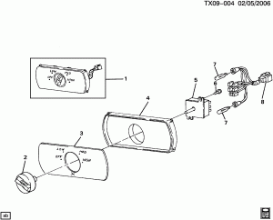A/C CONTROL ASM-ROOF MOUNTED (RR A/C C69, EXC RR HEATER C36)