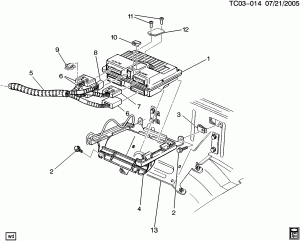 CONTROL MODULE & RELATED PARTS (GASOLINE)