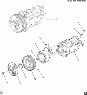A/C COMPRESSOR ASM (LNJ/3.4F)
