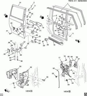 DOOR HARDWARE/SIDE REAR