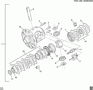 AXLE ASM/REAR 8.625 RING GEAR PART 2 DIFFERENTIAL/LOCKING(G80,EXC (AXN))