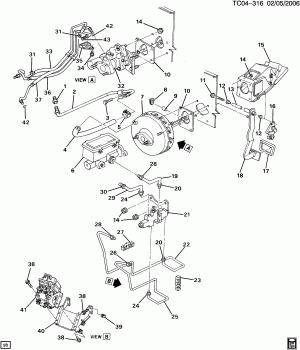 BRAKE PEDAL & MASTER CYLINDER MOUNTING