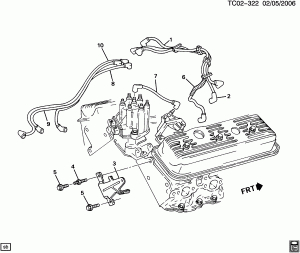 SPARK PLUG WIRING (LB4/4.3Z)
