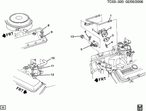 E.G.R. VALVE & VENT TUBES (L19/7.4N)