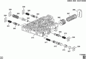 AUTOMATIC TRANSMISSION (M7U,M7W) 6T70 LOWER VALVE BODY