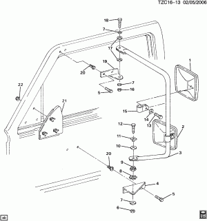 MIRROR/OUTSIDE REAR VIEW (DOUBLE MIRROR 6L8,6M1,6N9)