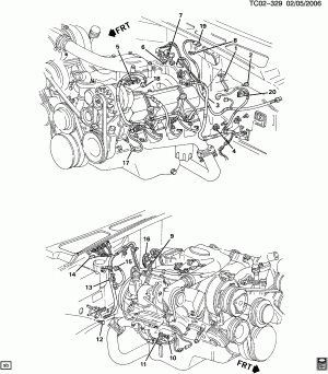 WIRING HARNESS/ENGINE (L65/6.5F)