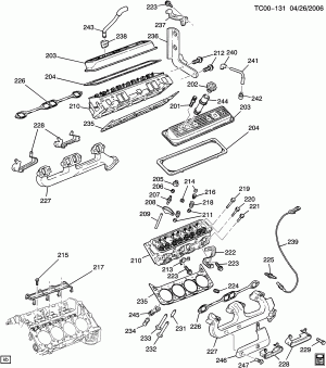 ENGINE ASM-5.0/5.7L V8 PART 2 CYLINDER HEAD & RELATED PARTS (L30/5.0M,L31/5.7R)