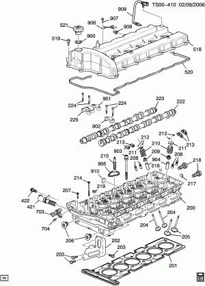 ENGINE ASM-4.2L L6 PART 2 CYLINDER HEAD AND RELATED PARTS (LL8/4.2S)