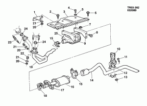 EXHAUST SYSTEM-V8 (L05/5.7K)
