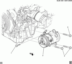 A/C COMPRESSOR MOUNTING (LY7/3.6-7)