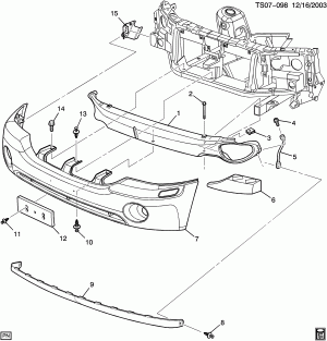BUMPER/FRONT (G.M.C. Z88)