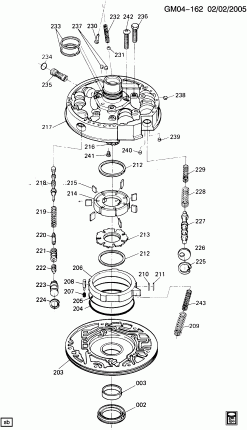 AUTOMATIC TRANSMISSION (MD8) THM700-R4 A.T. OIL PUMP