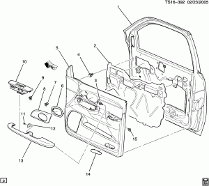 DOOR TRIM/SIDE FRONT-PASSENGER (G.M.C. Z88)