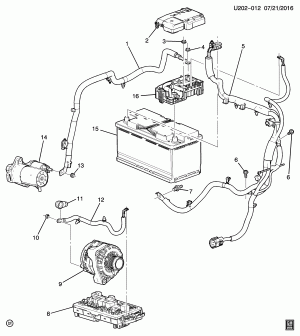 BATTERY CABLES (LWN/2.8-1)