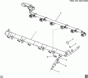 FUEL INJECTOR RAIL (LL8/4.2S)