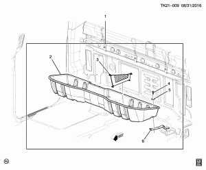 ОТСЕК В КОМПЛЕКТЕ/ВЕЩЕВОЙ ЯЩИК В ПОЛУ ЗАДНЕГО ОТДЕЛЕНИЯ