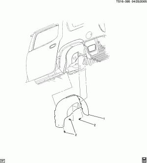 WHEELHOUSE LINER/REAR