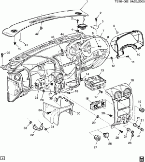 INSTRUMENT PANEL & RELATED PARTS PART 2 (G.M.C. Z88)