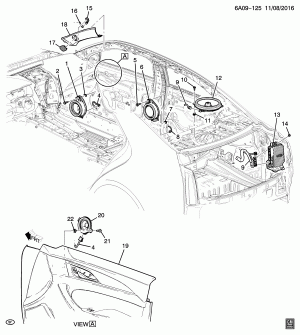 AUDIO SYSTEM/SPEAKERS (PREMIUM UQA, EXC VEHICLE COMMUNICATION V2V)