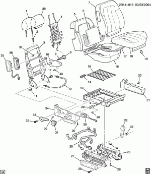 SEAT ASM/PASSENGER-"2" TRIM(AR9)