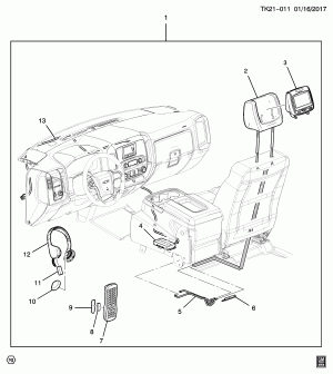 РАЗВЛЕКАТ. СИСТЕМА (УСТАНАВЛИВАЕТСЯ ДИЛЕРОМ,ПРОИГРЫВАТЕЛЬ В ПОДГОЛОВНИКЕ UJ5)