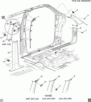 TRIM/INTERIOR-BODY SIDE FRONT-LEFT HAND