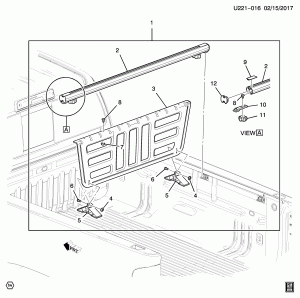 PICKUP BOX-DIVIDER PACKAGE (DEALER INSTALLED, DIVIDER RVY)