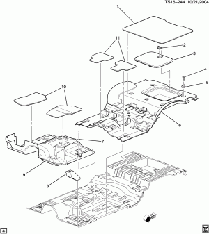 FLOOR COVERING & RELATED PARTS (EXC NORTHFACE EDITION Y92)