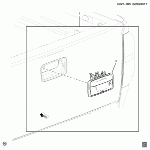 ENDGATE (DEALER INSTALLED, CHROME HANDLE SCZ)