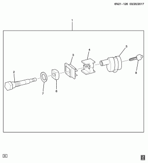 TRAILER HITCH/PIN PACKAGE (DEALER INSTALLED, LOCKING PIN S44)