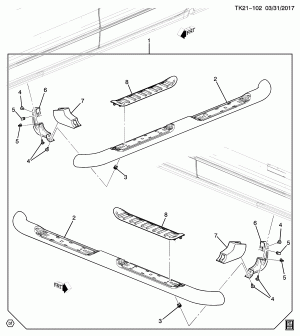 ПАКЕТ СТУПЕНЕЙ/ТРУБЧАТАЯ ПОДНОЖКА-КРУГЛЫЙ "CHROME"