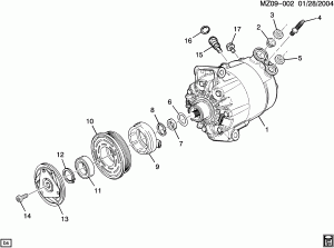 A/C COMPRESSOR ASM (LE5/2.4B)