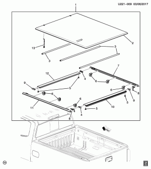 COVER/TONNEAU-SOFT ROLL TOP (DEALER INSTALLED, TONNEAU COVER VPB)