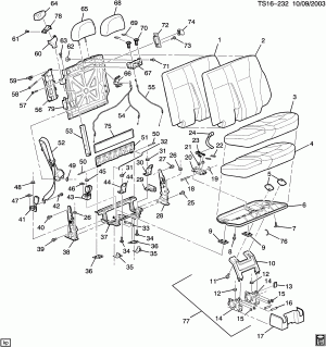 REAR SEAT/FOLDING-65% SIDE(AM9)