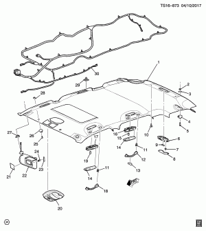 TRIM/INTERIOR-ROOF (SUNROOF CF5, NORTHFACE EDITION Y92)