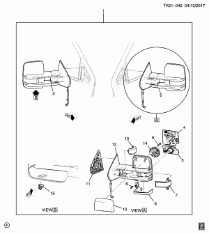 ЗЕРКАЛО В КОМПЛЕКТЕ/НАРУЖНОЕ ЗАДНЕГО ВИДА (ПРОИЗВОДСТВО) ЗЕРКАЛА ПРИЦЕПА (ЗЕРКАЛО DL3,DL8,DPN, КРОМЕ S4Z,5JR)